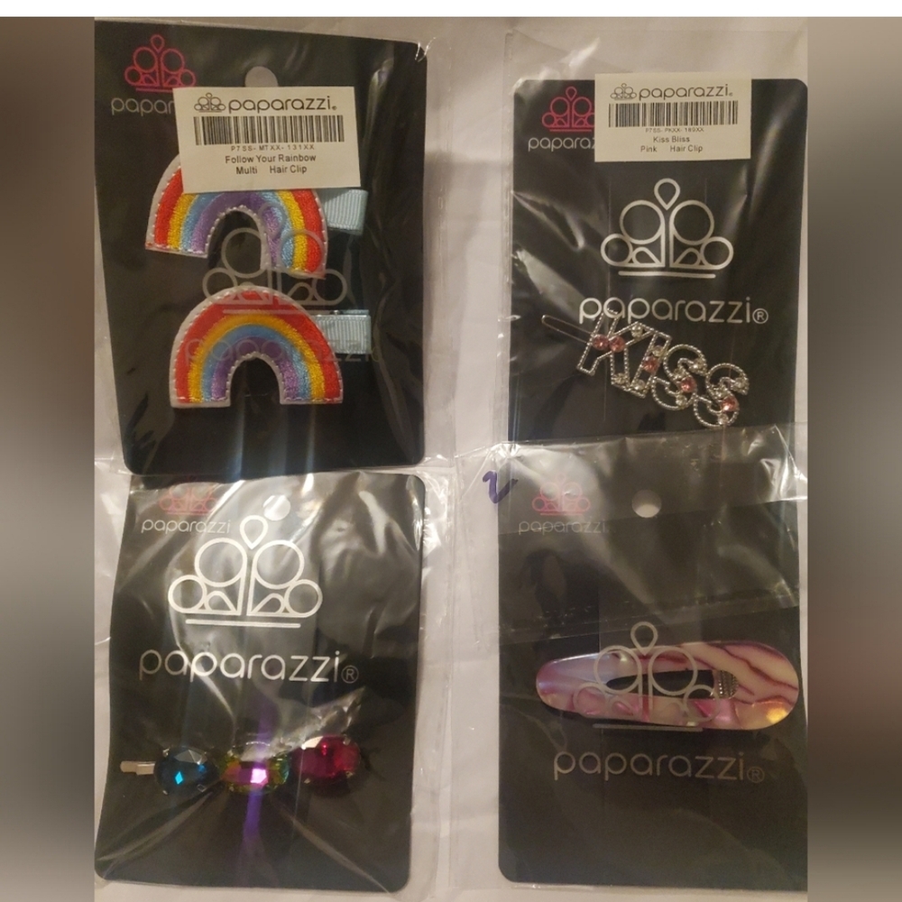 Kiss Red and Silver Hair Accessories Set